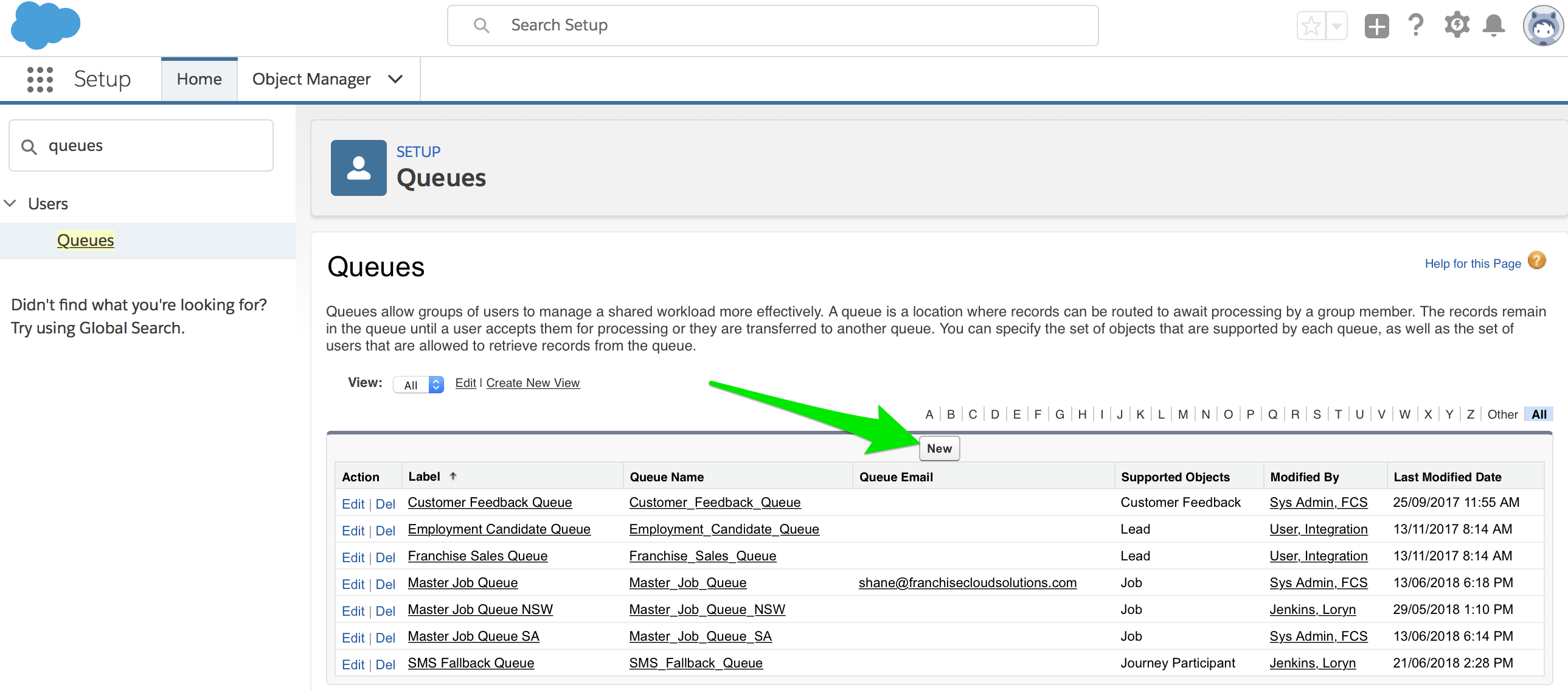 How to create a Salesforce queue